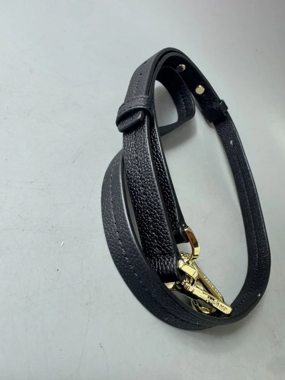 New Kate Spade Black Leather Adjustable Strap